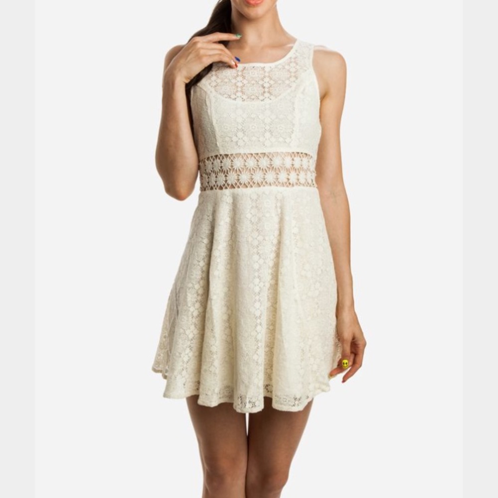 Ivory lace dress