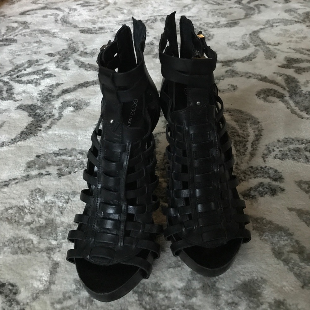 Leather BCBG Heels