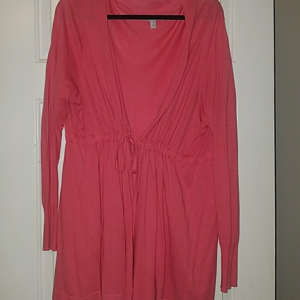 Coral light weight cardigan