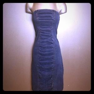 Denim tube dress