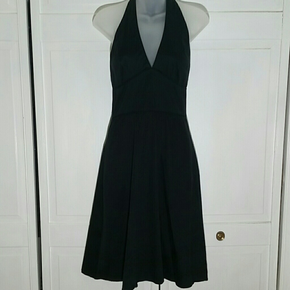 A.P.N.Y. Black Halter Dress
