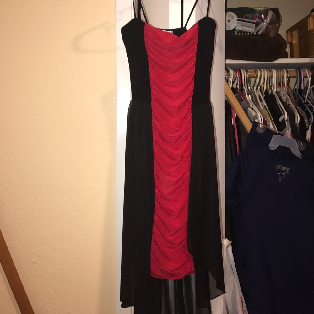 Black and red dress