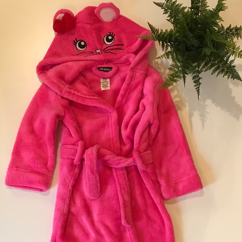 Joe Boxer Plush Robe w. Cat Hood