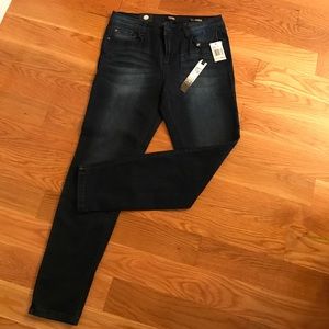 Kensie deep blue skinny ankle jean