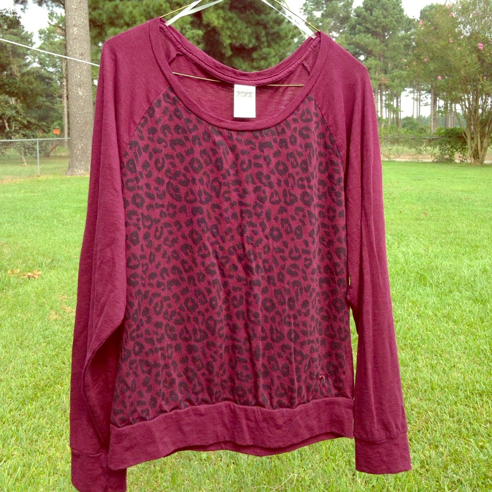 Victoria Secret PINK Cheetah Print Long Sleeve