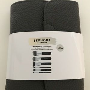 Mini Deluxe Charcoal Antibacterial Brush Set