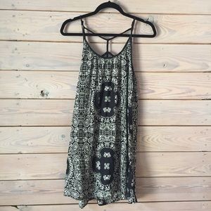 Black and white beach coverup/ dress