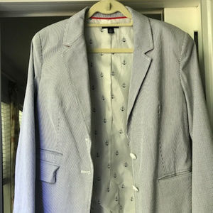 Tommy Hilfiger Women's Blazer 16 Nautical Anchor