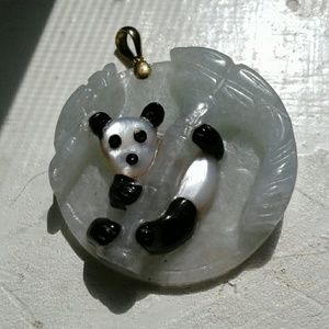 Genuine jade, Oryx, mop pendant