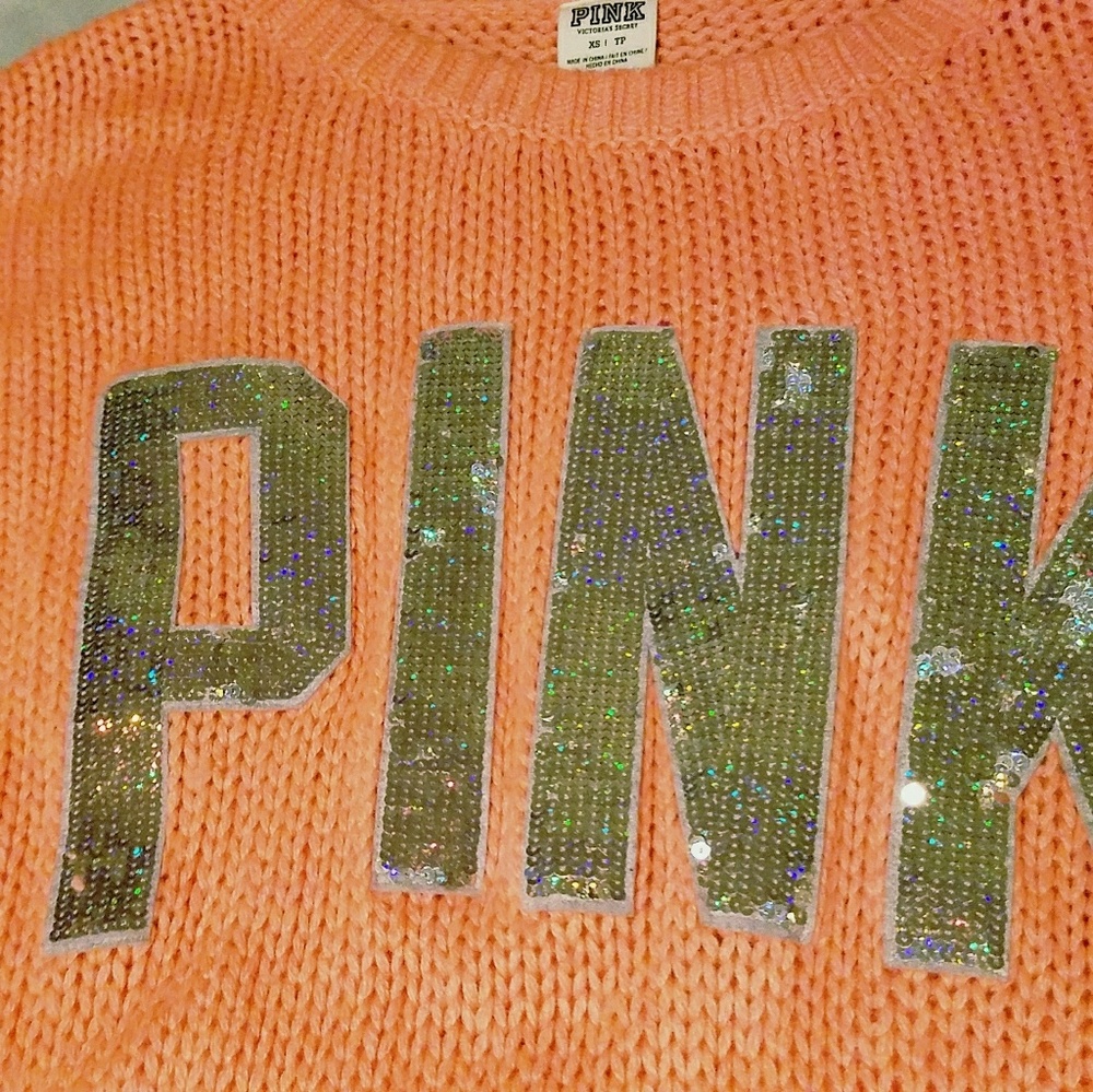 Victoria's Secret PINK Sweater Blinged sequined