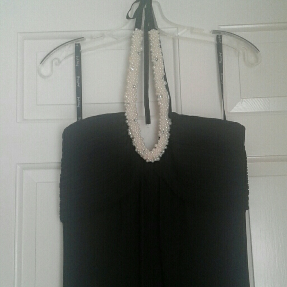 Joseph Ribhoff Black strapless evening dress