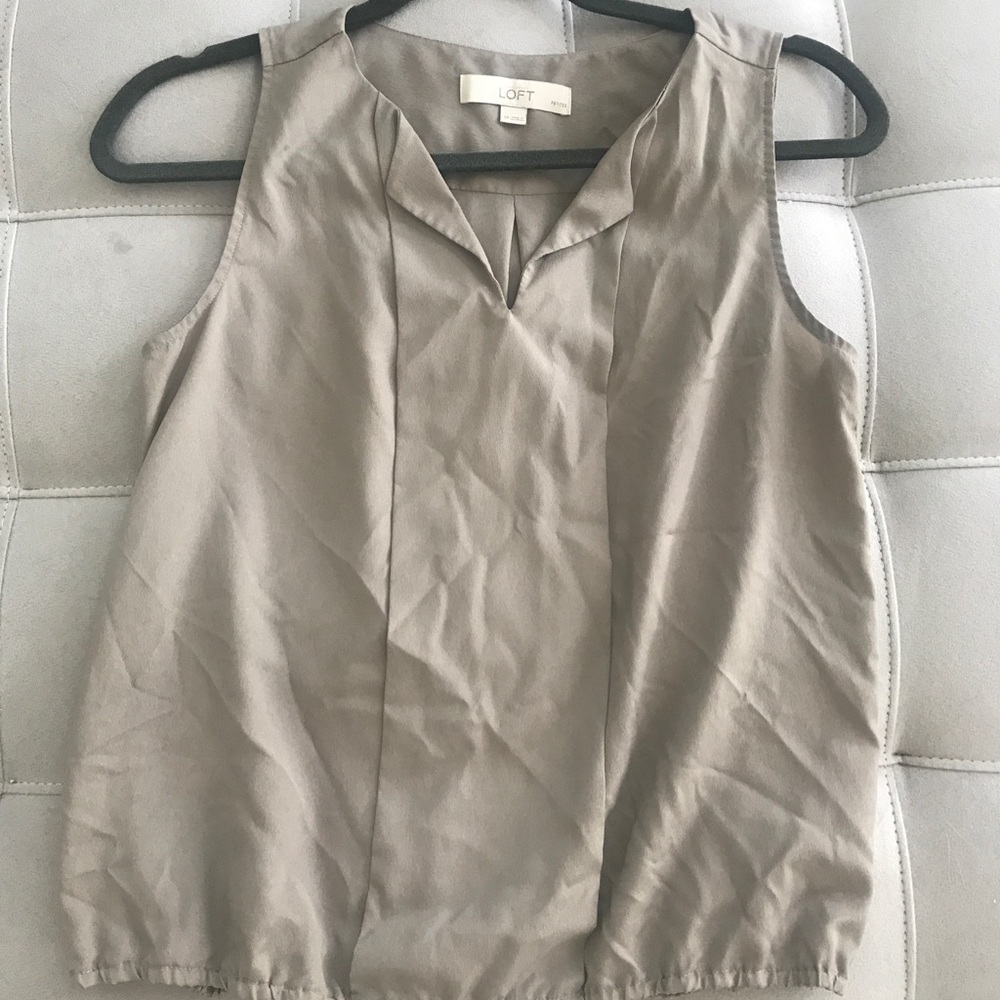 Loft gray top