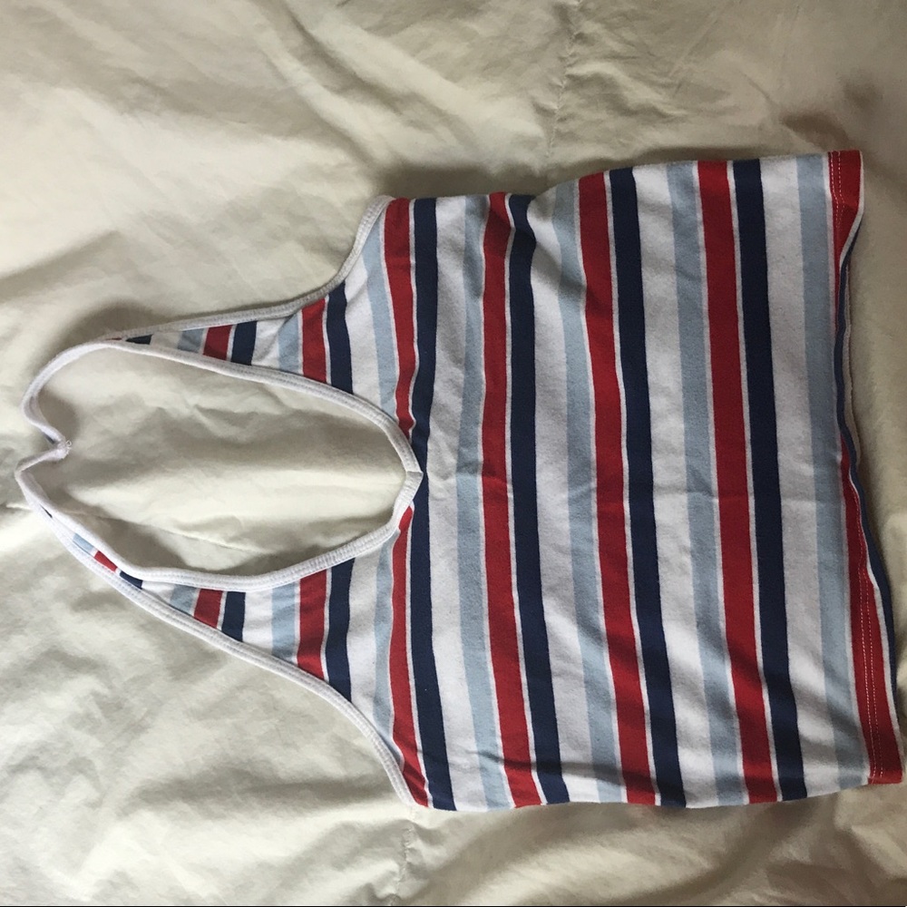 Stripped Halter Top