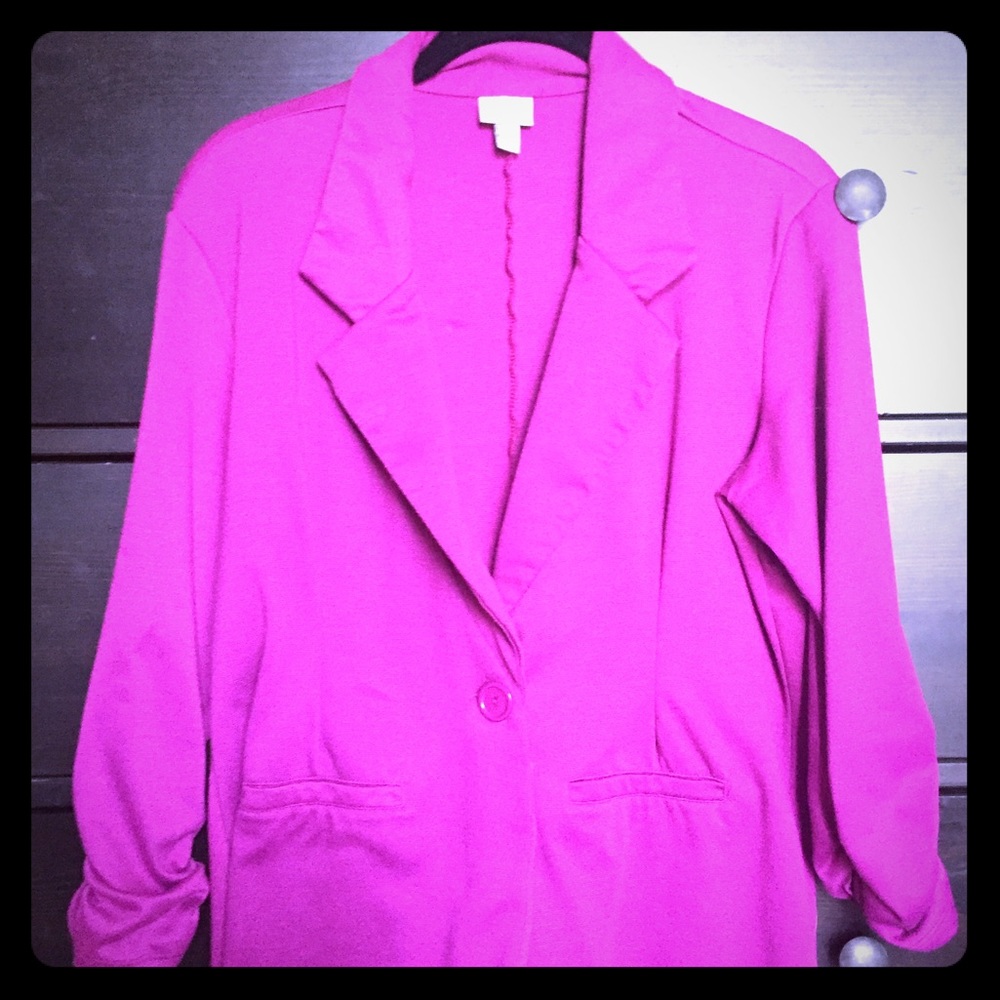 Vanity 3/4 Sleeve Purple/Pink Blazer