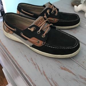 Black Sperry Topsiders