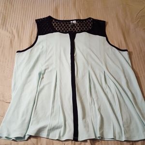 Adorable mint green & black swing top