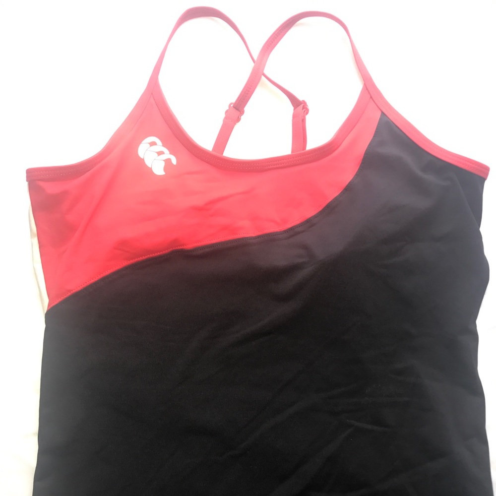 CANTERBURY color block tank with inside bra