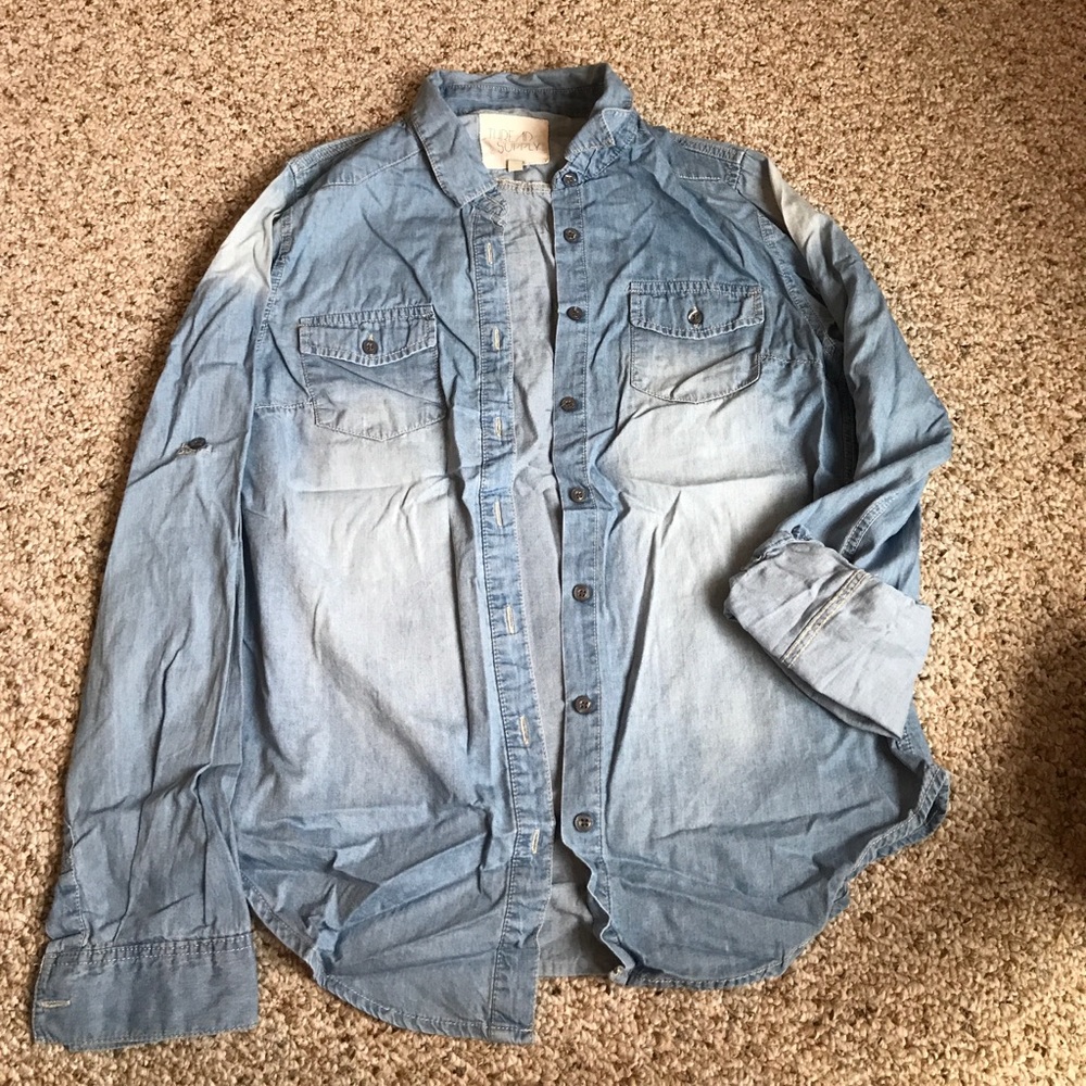 Long Sleeve Denim Shirt