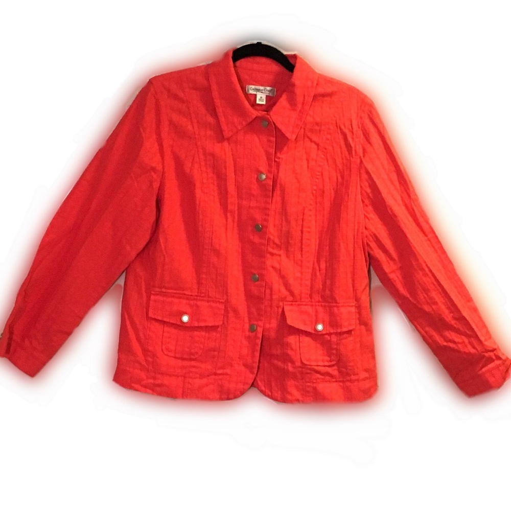 Size 14 Jean Jacket Style Coat by Coldwater Creek