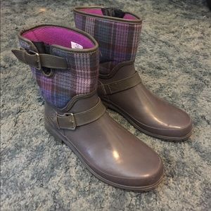 Sperry Plaid Rainboots