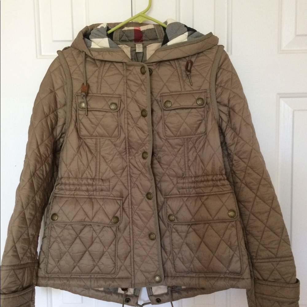 Burberry quilted jacket coat