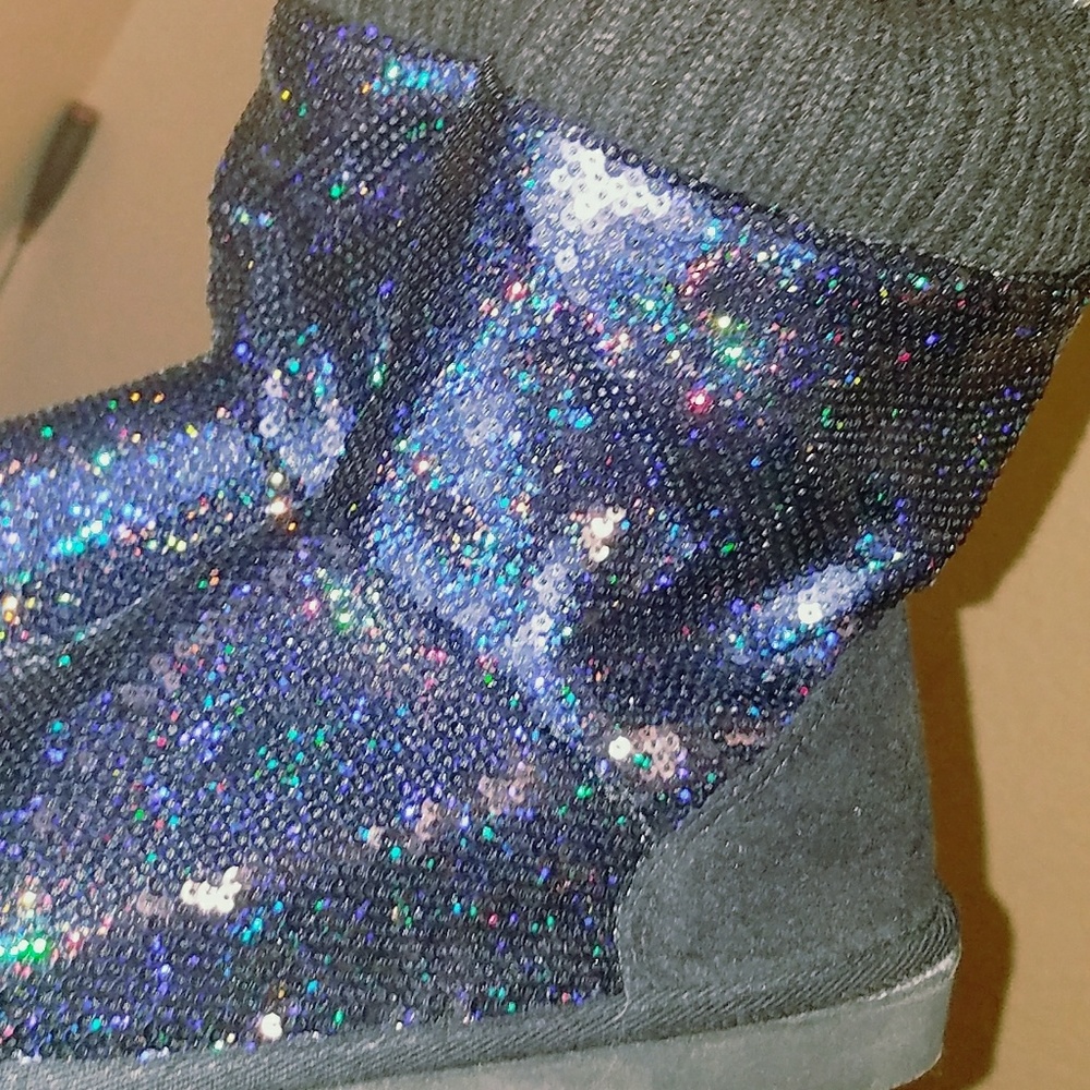 Victoria's Secret PINK sequined Bling Boots