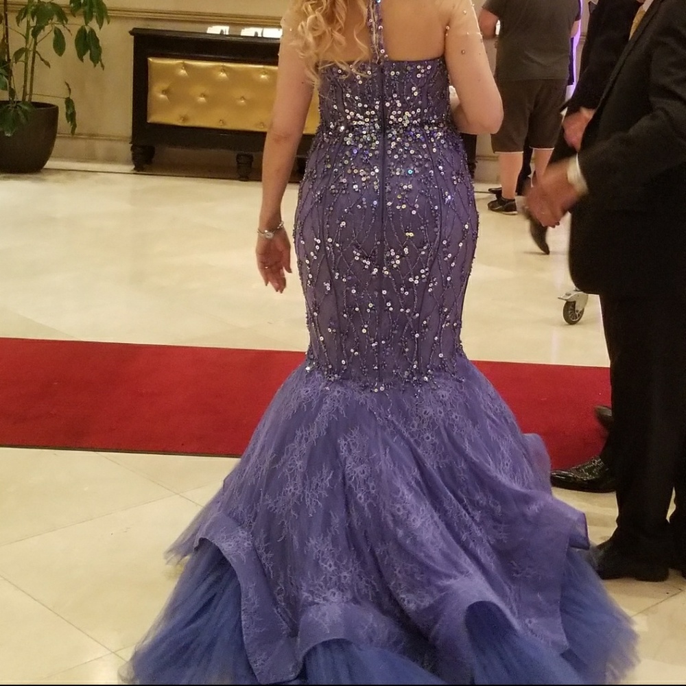Jovani lavender evening gown