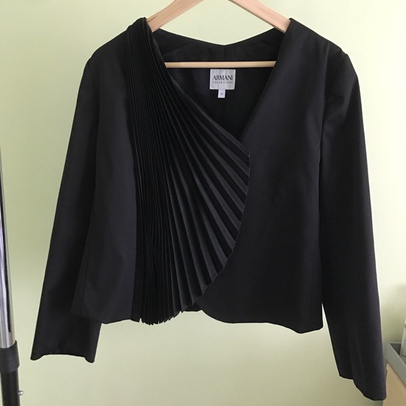 NWOT Black Armani Collezioni Jacket
