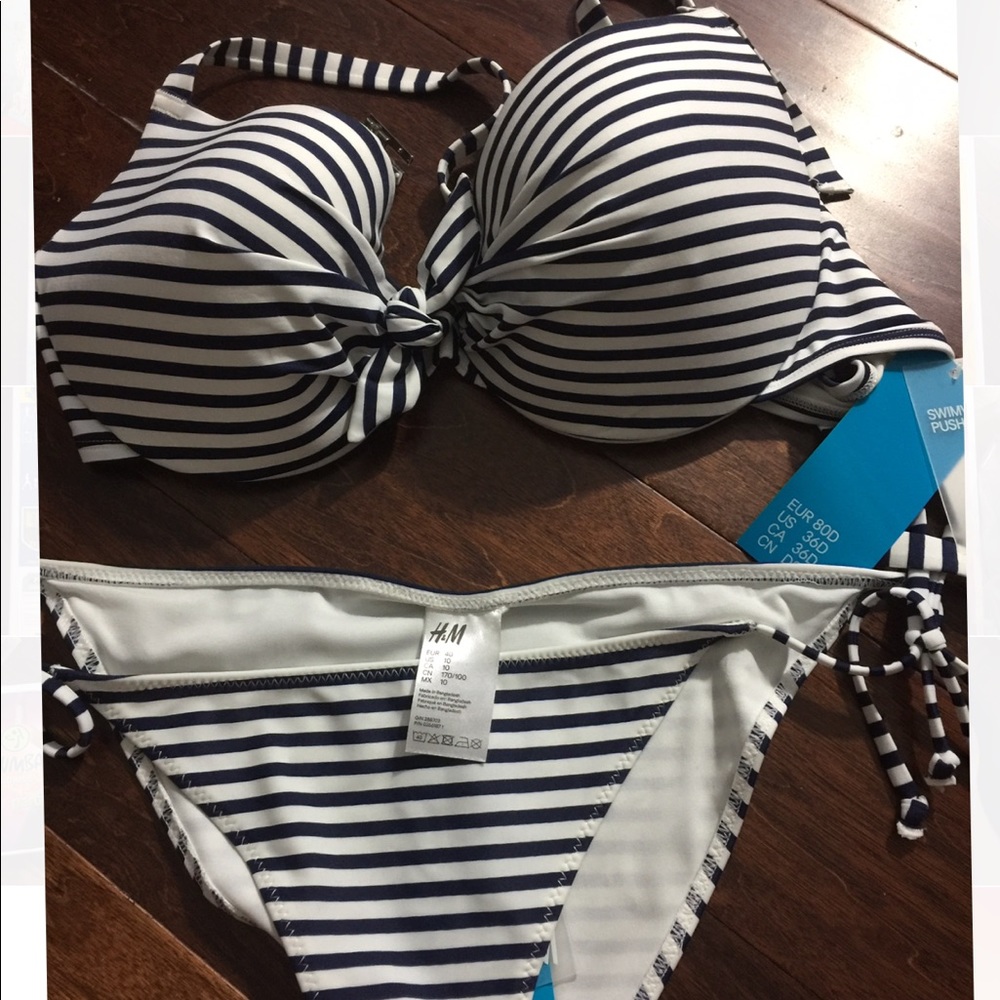 Striped bikini