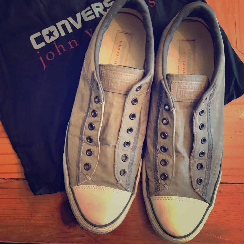 John Varvatos Converse Slip On Size 10