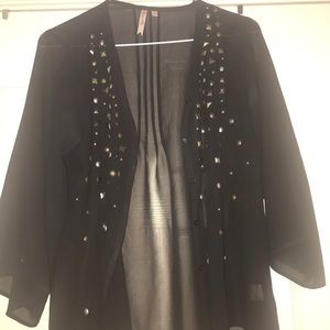 Black Blouse with an Edge