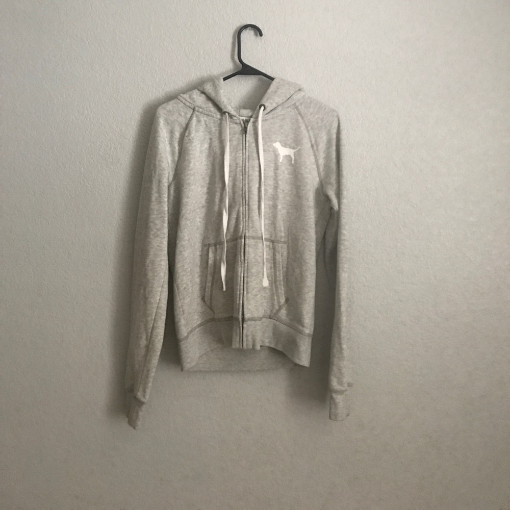 VS pink full zip hoodie