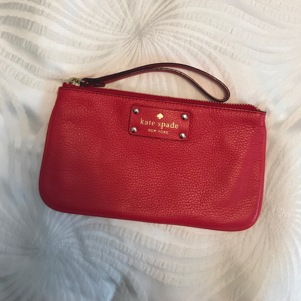 Red Kate Spade wristlet!