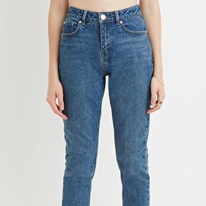 Forever 21 dark denim mom jeans