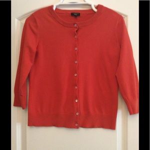 Orange Cardigan excellent condition!