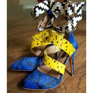 Alejandra G. Shoes - Alejandra G Mendoza Blue Multi Alejandra G. Shoes - Alejandra G Mendoza Blue Multi