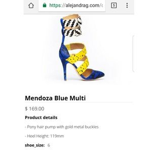 Alejandra G. Shoes - Alejandra G Mendoza Blue Multi Alejandra G. Shoes - Alejandra G Mendoza Blue Multi