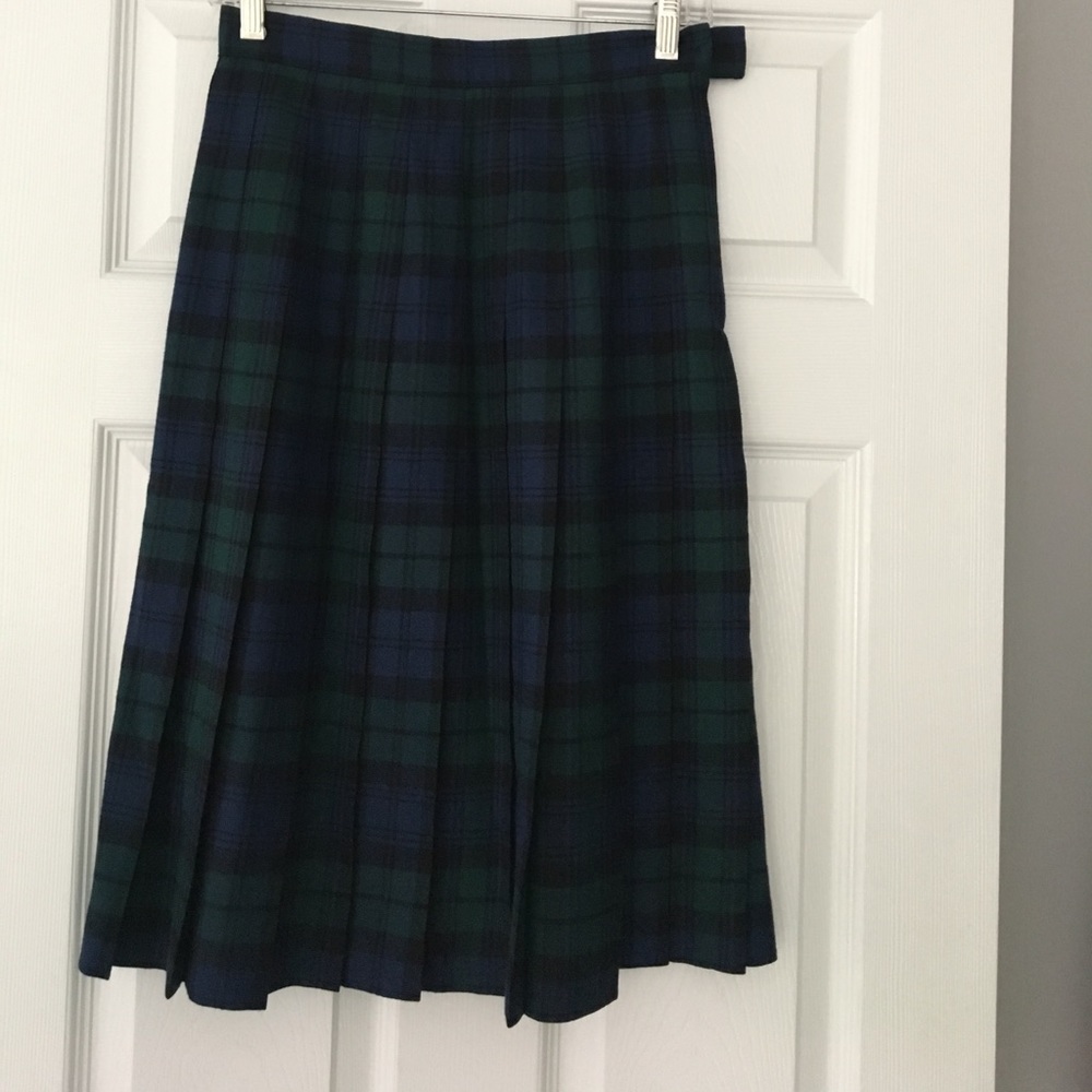 Jos.A.Bank black watch plaid skirt