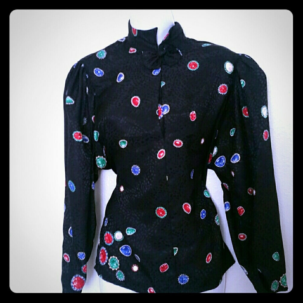 True Vintage bejeweled Top