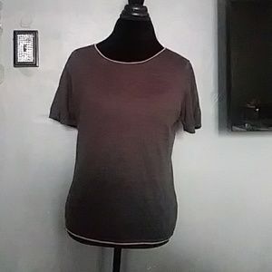 TAHARI wool blend shirt