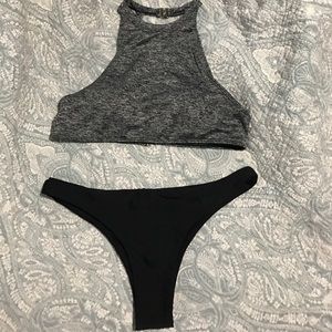 High neck bathing suit