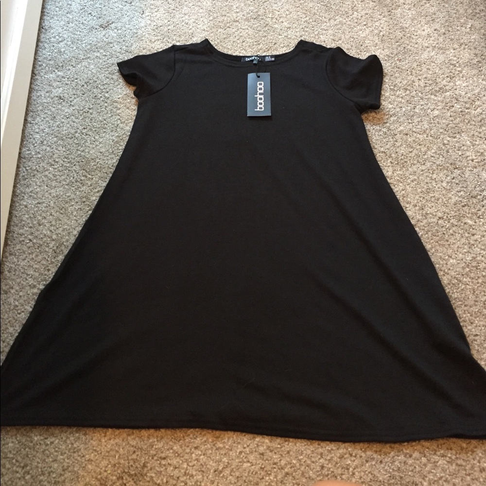 Black swing dress FROM BOOHOO