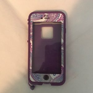 Lifeproof Customized Purple Paisley IPhone 6 case