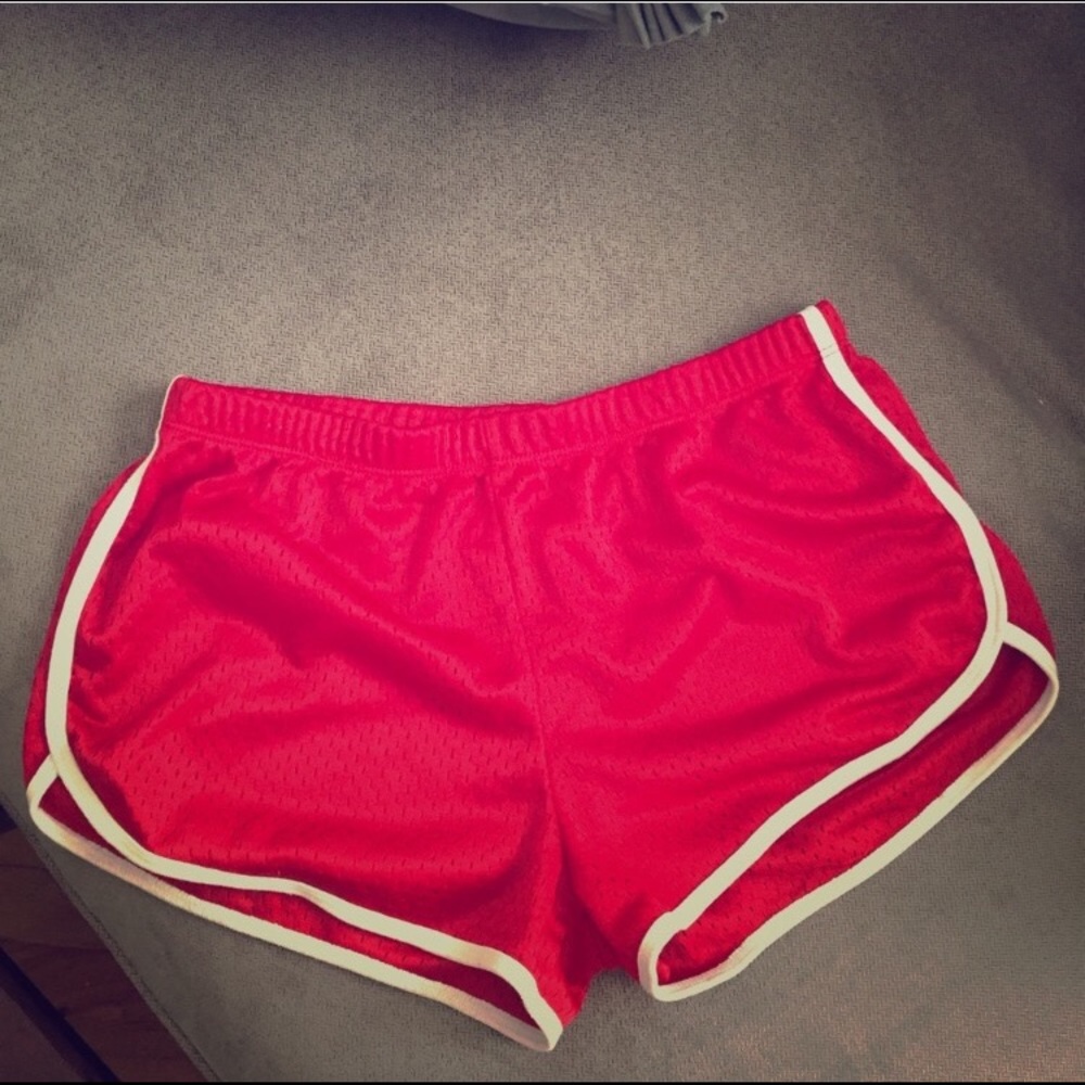 American Apparel Red Dolphin Shorts