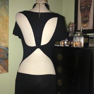 Long backless dress