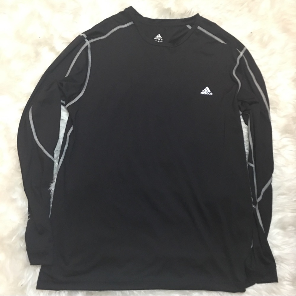 Men's adidas climalite shirt black and white