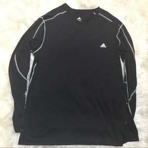 Men's adidas climalite shirt black and white