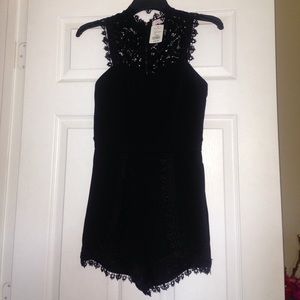 Black lace Romper size small
