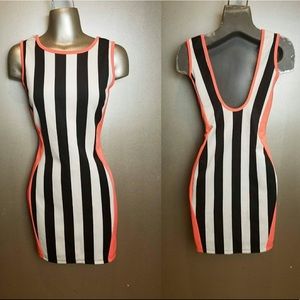 Mini striped dress