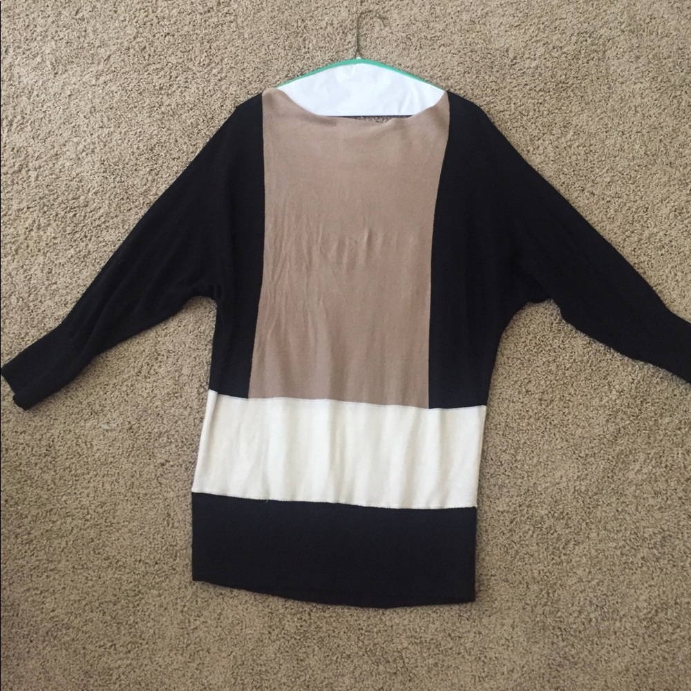 Large Ann Taylor color block sweater